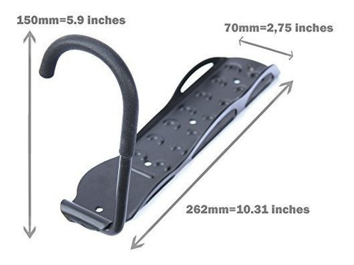 Imagen 4 de 4 de Gancho Para Colgar Bicicletas En La Pared