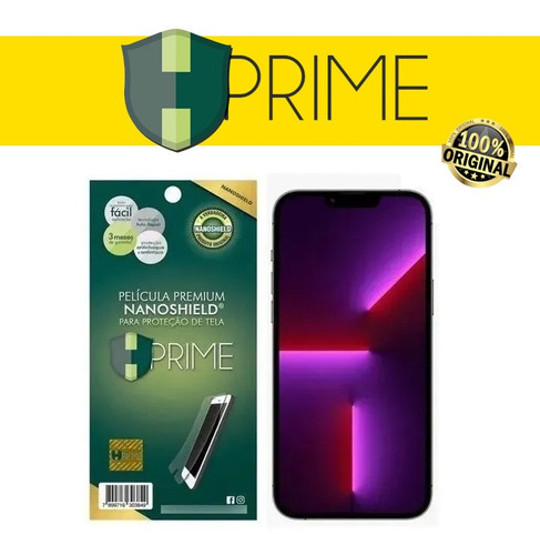 Imagem 1 de 7 de Película Premium Hprime Nanoshield P/ iPhone 13 Pro Max 6.7