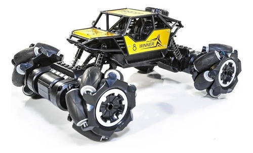 Carrinho 4x4 Controle Remoto Pickup Giro 360 Graus P Cor Amarelo