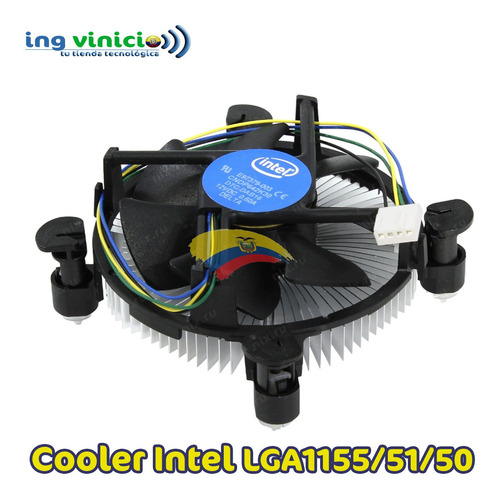 Imagen 1 de 7 de Cooler Ventilador Socket 1156 1155 1150 1151 Intel Original 