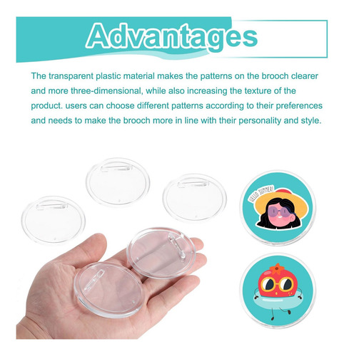 Meccanixity 12pcs Botones En Blanco Button Button Maker 256