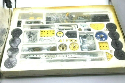 Meccano Erector Set With Motor Yellow Black Huge Set Fre Aac