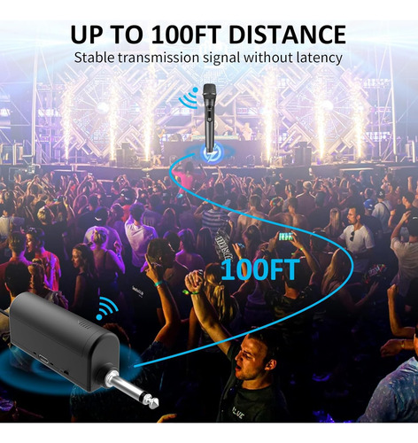 Tonor Micrófonos Inalámbricos,karaoke Dual Uhf.