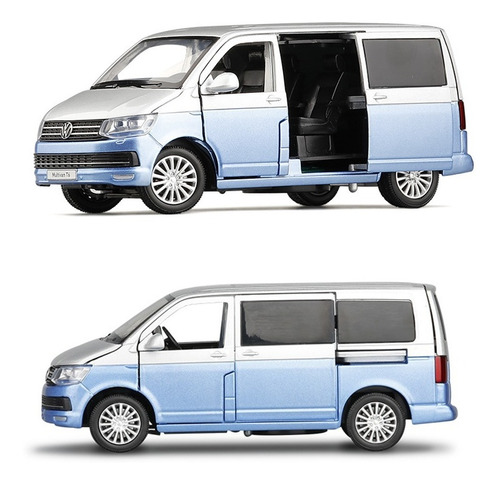 Volkswagen Multivan T6 Miniatura Metal Car Con Luz Y Sonido