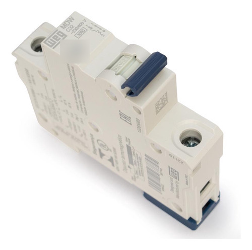 Disjuntor Unipolar Curva C 32a 3ka Termomagnético Weg Mdwp