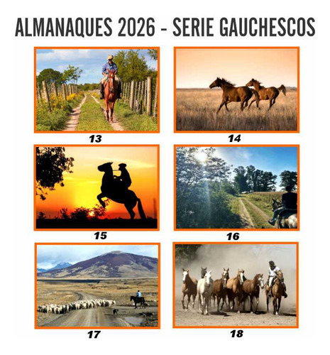 Almanaques 2026 Personalizados +1 Perforado Colgar 200 Udad Con Fotos Surtidas A Elección Tu Publicidad Comercial