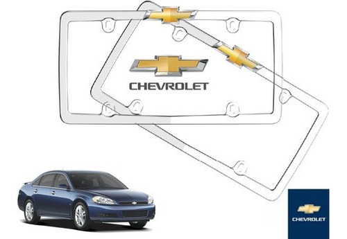 Par Porta Placas Chevrolet Impala 3.5 2012 Original