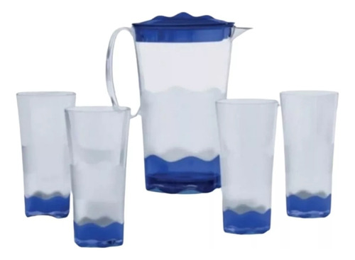 Tupperware Jarra De Policarbonato Con 4 Vasos Incluidos!