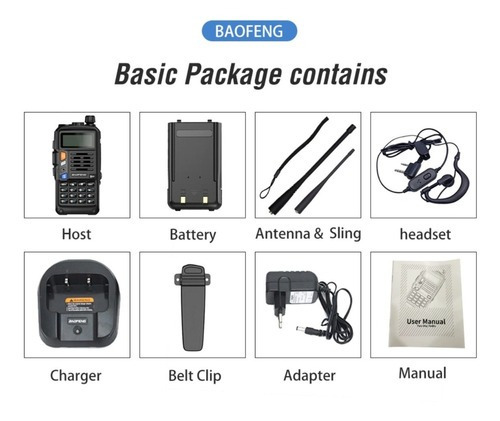 Radio Walkie-talkie Uv-s9 Plus 10w, Alcance De 10km