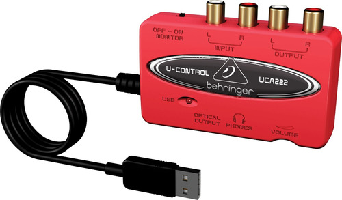 Interface De Audio Behringer U-control Uca222 Placa Usb