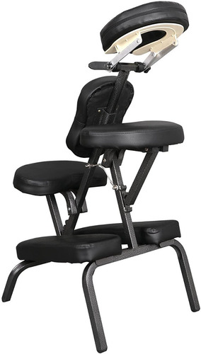 Silla De Masaje Portatil Ajustable Color Negro Jupiterforce