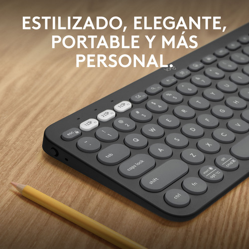 Teclado Logitech Peeble 2 K380s Bt Español Usa Pilas Grafito