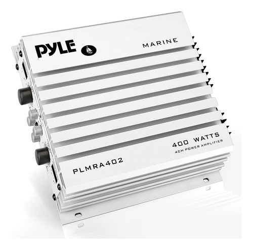 Amplificador Pyle De 4 Canales, 400w Vehiculos Nauticos