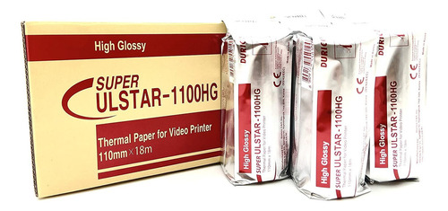 Durico - Papel Térmico Para Impresora De Vídeo Ulstar-1100hg