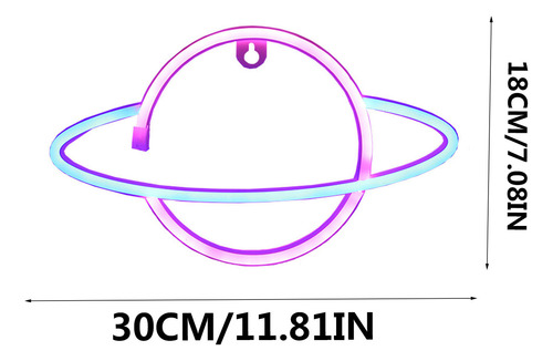 Adornos En Forma De Universo Con Luz Led De Neón En Forma De
