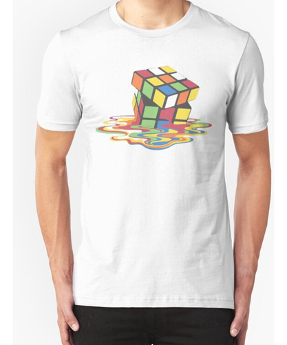 Franela  Rubix Cube Derretimiento