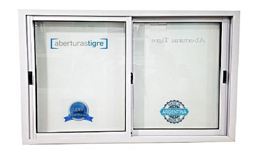 Ventanas Aluminio Blanco 195x155  Vidrio De 4mm Y Mosquitero