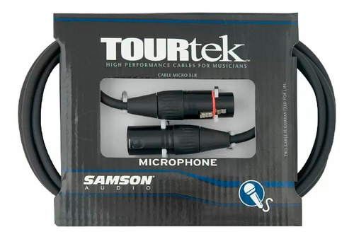 Cable Tourtek Xlr Xlr Samson Tm20 P/mic 6 Mt
