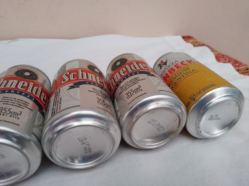 Lote 8 Antiguas Latas Cerveza Schneider 98 Isenbeck 2003 Lee (Usado)