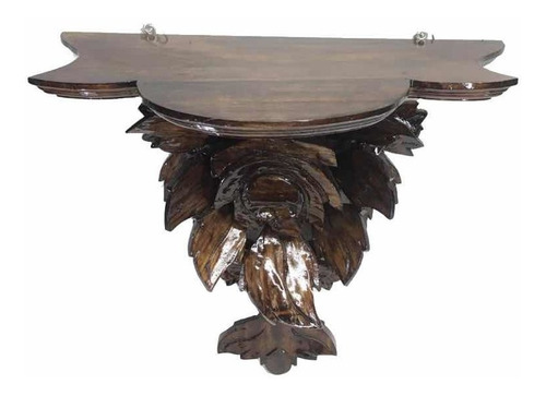 Imagen 2 de 3 de Repisa Tallada En Madera Mediana 46 X45 X 21