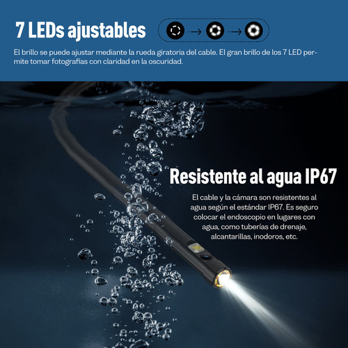 Endoscopio Ulefone Ip67 Impermeable 3 En 1 Conector Usmart