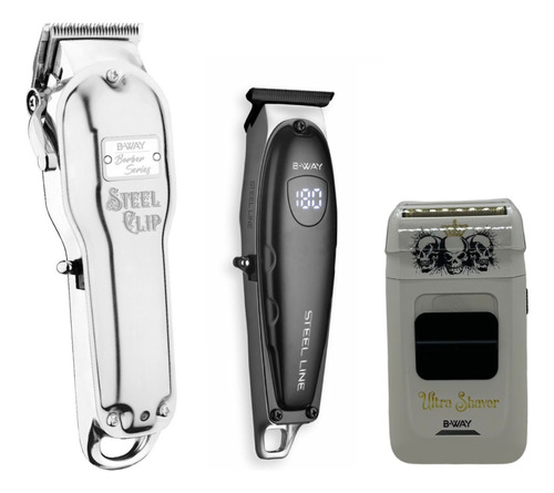 Maquina Steel Clip + Trimmer + Shaver B-way 