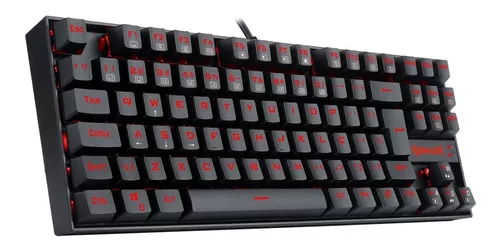 Havit Teclado mecânico, teclado compacto com fio para PC com teclado  numérico vermelho para jogos, teclado mecânico de 89 teclas para  computador/laptop (preto)