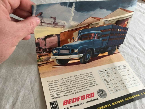 Folleto Publicitario Camión Bedford 3d Original Antiguo