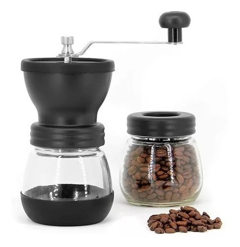 Molinillo Cafe Premium Manual Grosor Regulable + Contenedor 