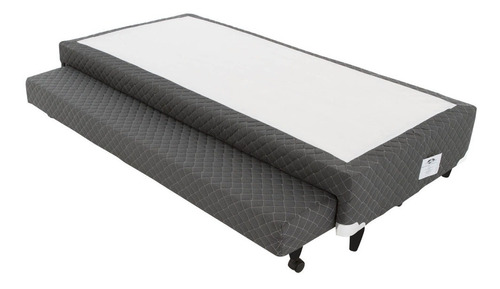 Cama Box Casal Universal Cosmopolita Bicama Cinza - 128x188