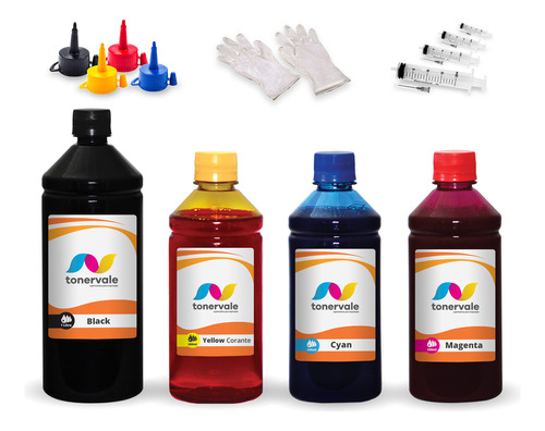 Kit 4 Tinta Para Brother Mfc-j6510dw Lc79 Lc-79 1l Bk E 500m