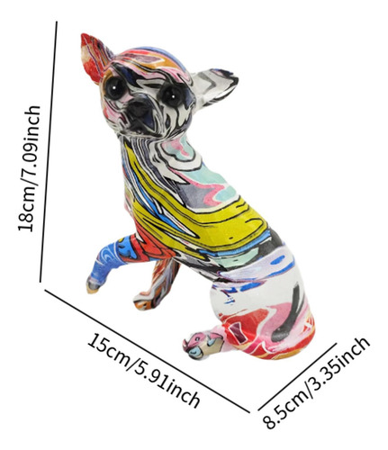Ornamento De Cachorros De Chihuahua De Graffiti Estilo A