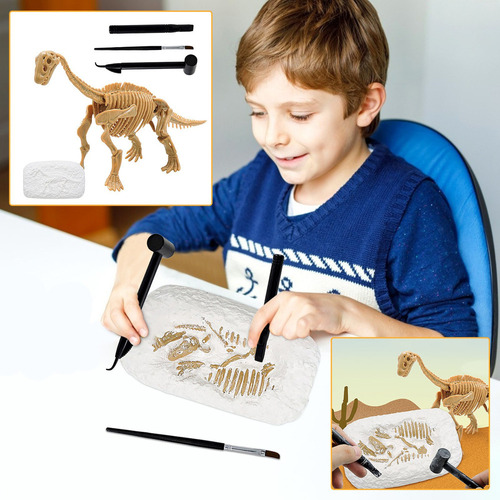 A Excavación Arqueológica De Fósiles De Dinosaurios