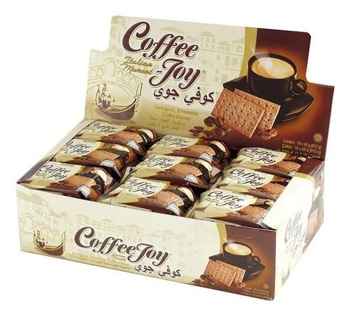 Biscoito Coffee JOY Coffee joy de café sem sal 810 g pacote x 18