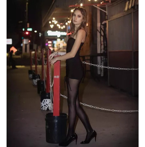 Para Para Medias Brillantes Para Mujer, 2 Pares De Medias