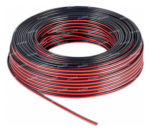 Cable Bipolar Parlante Bafles Rojo Negro 2x0.25 X 100 Metros