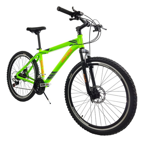 Bicicleta Montaña Alurock Kobe Freno Disco 21 Vel Alu Rod 26 Color Verde