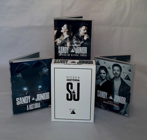 Imagem 6 de 7 de Dvd Sandy E Junior - Box Nossa História Deluxe Frete Grátis