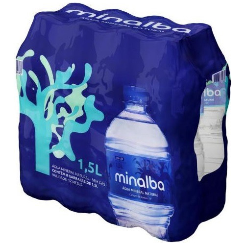 Água Mineral Minalba 1,5l Descartável Sem Gás 6 Unidades