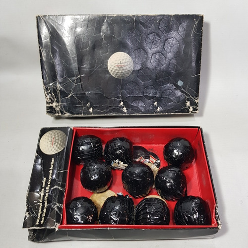 Imagen 1 de 7 de Antiguas Pelotas De Golf X 10 Caja Uniroyal Plus 6 Mag 59596