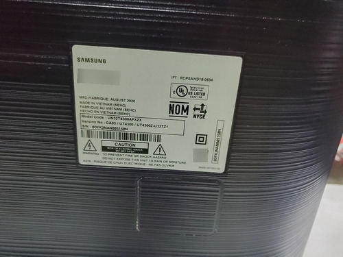 Pantalla Smart Tv 32 Pulgadas Samsung Hd Un32t4300af (Usado)