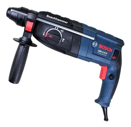 Martelete Rotativo E Rompedor Bosch 820w Gbh2-24d Com Maleta