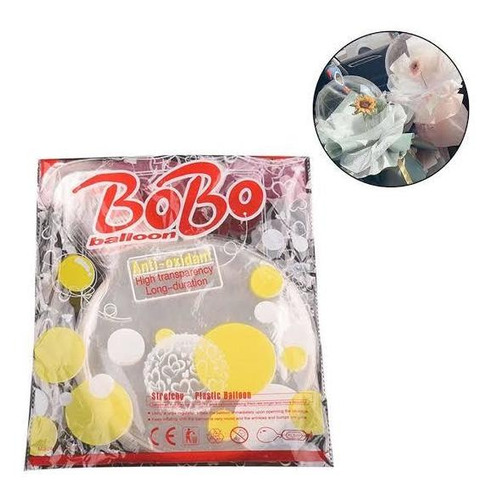 Globo Burbuja 24 Pulgadas Con 50 Pz