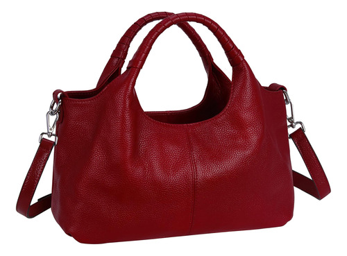 Iswee Bolsos De Mano De Piel Auténtica Para Mujer, Bolso De 