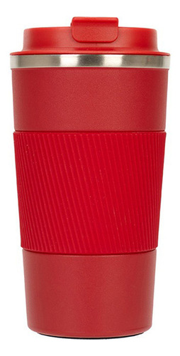 Taza De Viaje De Café Al Vacío De Acero Inoxidable Rojo De 5