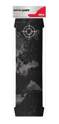 Imagen 2 de 2 de Mouse Pad gamer CDTek Bigg 30cm x 90cm x 3mm mapa
