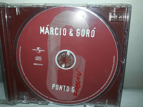 Cd Márcio E E Goró Ponto G S/ Encarte 1998 (Usado)