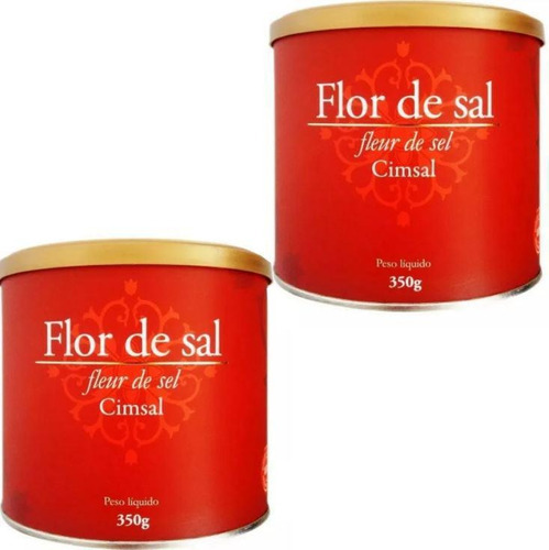 Kit 2 Flor De Sal 100% Natural Cimsal - 350g Cada