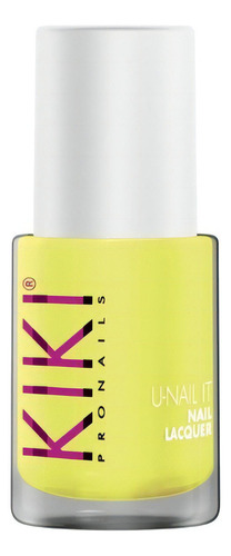 Esmalte Tradicional Para Uñas U-nail It Kiki 11ml Idraet Color Sensational Yellow