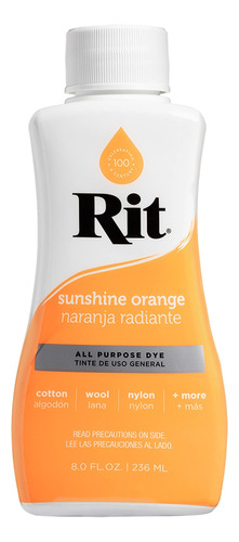 Rit Dye Liquido Onza Naranja Sunshine